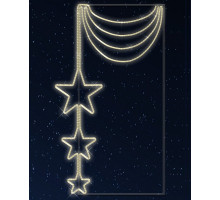 Звезда световая Звездное колье [1.47x0.85 м] RL-KN-013WW