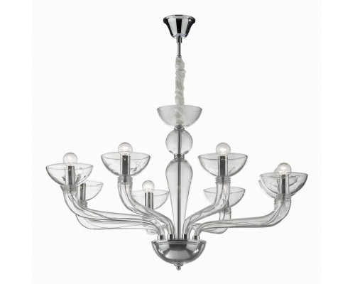 Подвесная люстра Ideal Lux Casanova CASANOVA SP8 TRASPARENTE
