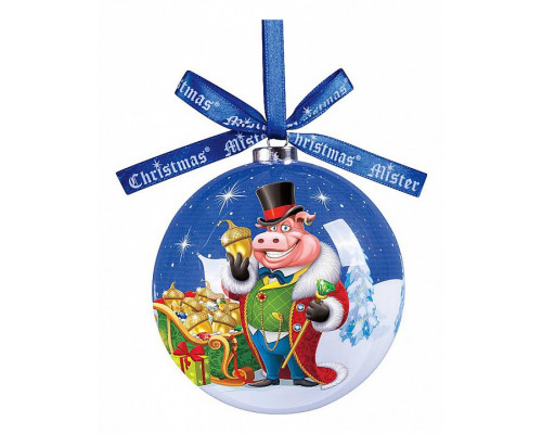 Елочный шар (7.5 см) Папье-маше F-0094570