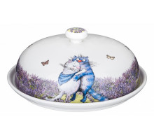 Блюдо с крышкой (23 см) Лаванда 104-726