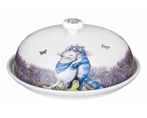 Блюдо с крышкой (23 см) Лаванда 104-726