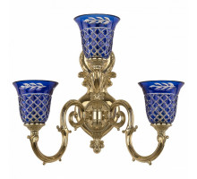 Бра Bohemia Ivele Crystal 7203 7203B16/2+1/210 G P2 U Clear-Blue/H-1J