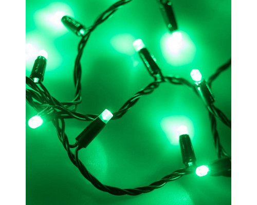 Гирлянда нить [10 м] String ARD-STRING-CLASSIC-10000-BLACK-100LED-FLASH GREEN (230V, 7W)