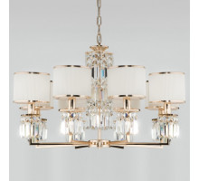 Подвесная люстра Eurosvet Zaffiro 10129/8 золото/прозрачный хрусталь Strotskis Smart (10099/8)