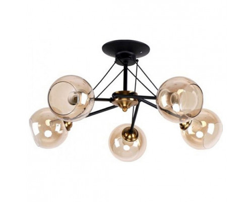 Потолочная люстра Imex 2840 MD.2840-5-S BK+CP