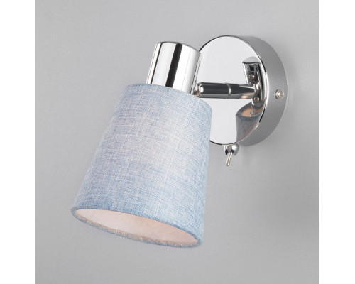 Бра Eurosvet Culver 20080/1 хром/голубой