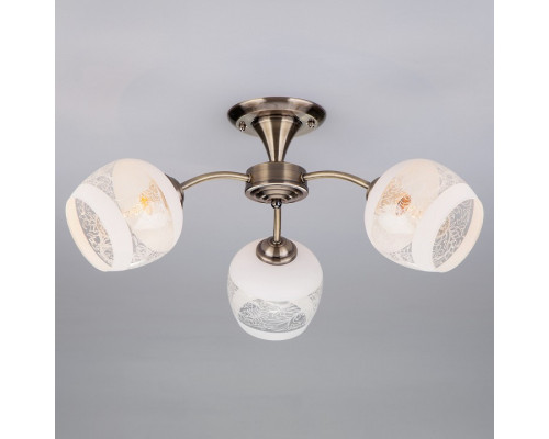 Люстра на штанге Eurosvet Cheryl 30118/3 античная бронза