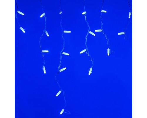 Бахрома световая [2.4x0.6 м] Edge ARD-EDGE-CLASSIC-2400x600-WHITE-88LED-FLASH BLUE (230V, 6W)