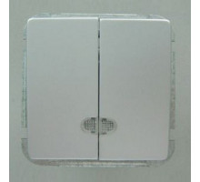 Выключатель двухклавишный без рамки Imex 1188L 1188L-S320