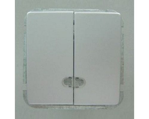 Выключатель двухклавишный без рамки Imex 1188L 1188L-S320