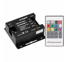 Контроллер-регулятор цвета RGB с пультом ДУ Arlight LN-RF20 LN-RF20B-S (12-24V, 288-576W, ПДУ 20кн)
