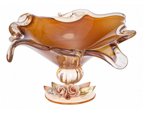 Чаша декоративная (22х22х23 см) White Cristal Nose Quadro 647-761