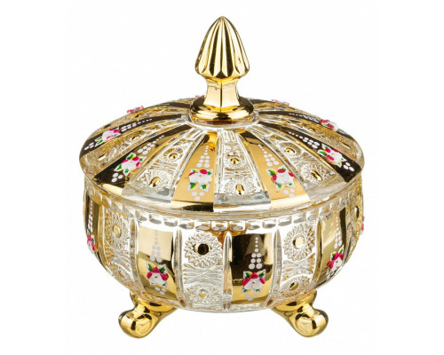 Банка для пищевых продуктов (17х21 см) Lefard Gold glass 195-104
