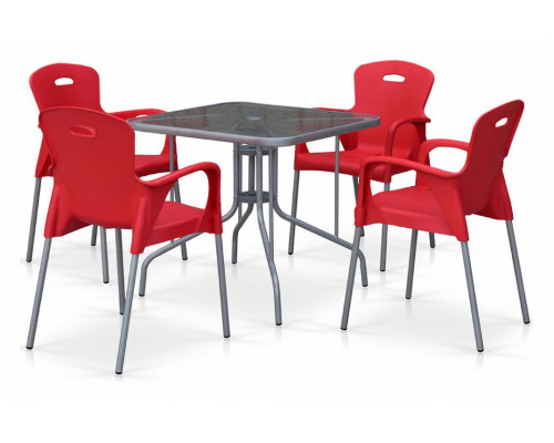 Набор уличный TL80x80/XRF065BR Red (4+1)