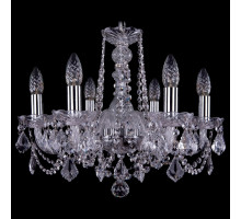 Подвесная люстра Bohemia Ivele Crystal 1402 1402/6/160/Ni/Leafs