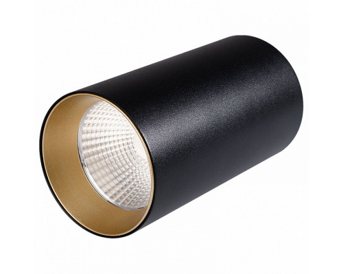 Накладной светильник Arlight Sp-polo-r85 SP-POLO-R85-1-15W Day White 40deg (Black, Gold Ring)