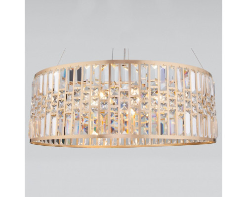 Подвесной светильник Eurosvet Lory 10116/8 золото/прозрачный хрусталь Strotskis