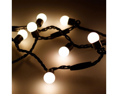 Гирлянда нить [20 м] Ball ARD-BALL-CLASSIC-D17.5-20000-BLACK-200LED WARM (230V, 14W)