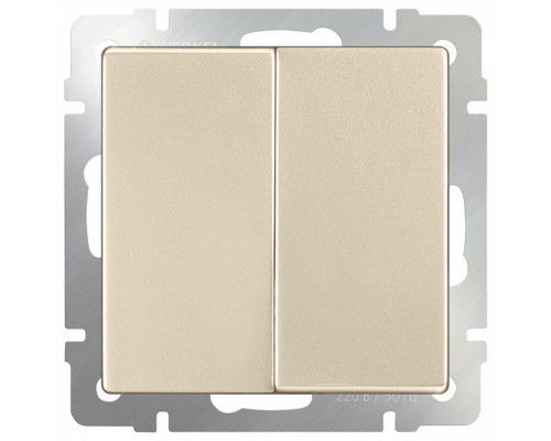 Выключатель двухклавишный без рамки Werkel WL11 WL11-SW-2G