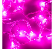 Гирлянда нить [10 м] String ARD-STRING-CLASSIC-10000-CLEAR-100LED-STD PINK (230V, 7W)