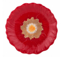 Блюдо декоративное (26х3.5 см) Маковый Цвет 358-1455