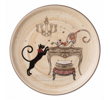 Тарелка плоская (21x2.5 см) Коты 358-1744