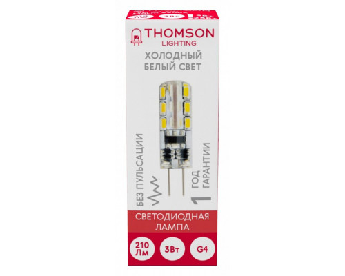 Лампа светодиодная Thomson G4 G4 3Вт 6500K TH-B4225
