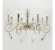 Подвесная люстра Eurosvet Ravenna 10104/8 античная бронза/прозрачный хрусталь Strotskis