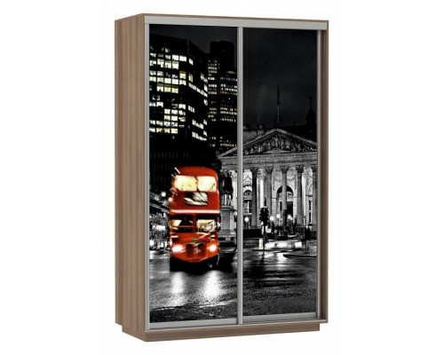 Шкаф-купе Экспресс Фото Дуо Ночной Лондон 1600x600x2200