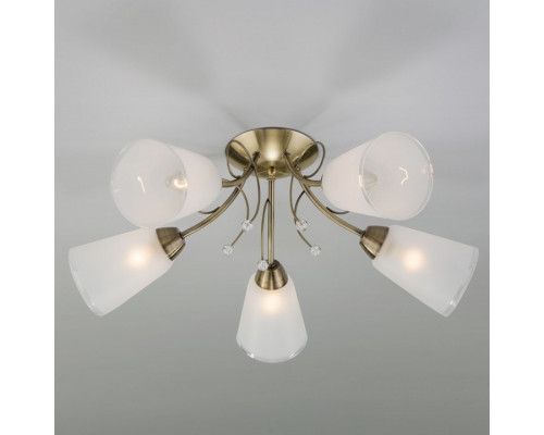 Потолочная люстра Eurosvet Patrice 30150/5 античная бронза