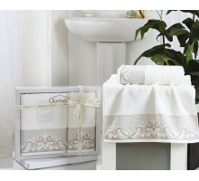 Набор из 2 полотенец для ванной BEYZA