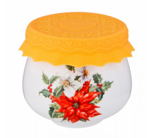 Банка для пищевых продуктов (8x7 см) Пуансетия 359-453