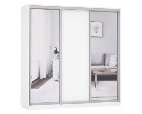 Шкаф-купе Экспресс Медиум (2 зеркала) Трио 1800x600x2200