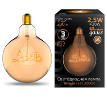 Лампа светодиодная Gauss Words E27 2.5Вт 2000K 177802003