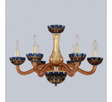 Подвесная люстра Bohemia Ivele Crystal Ivele Crystal 2 1309/6/200 G Am/Amber-Blue/H-1I