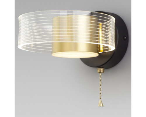 Бра Eurosvet Jet 90244/1 черный/золото