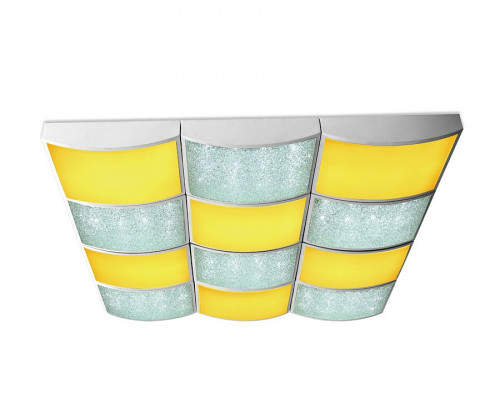 Накладной светильник Ambrella Orbital Crystal Sand FS1520 WH/SD 288W D810*720