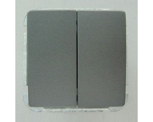 Выключатель двухклавишный без рамки Imex 1122L 1122L-S340