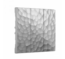 Клавиша для выключателя трехклавишного Werkel Hammer W1239006 (серебряный)