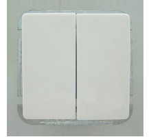 Выключатель двухклавишный без рамки Imex 1122L 1122L-S100