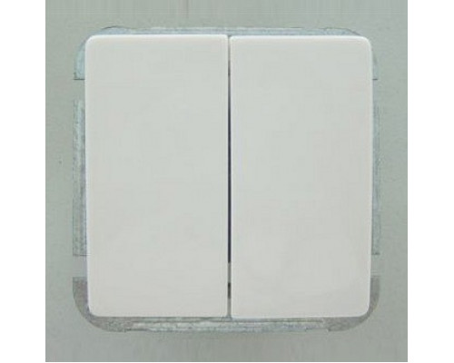 Выключатель двухклавишный без рамки Imex 1122L 1122L-S100