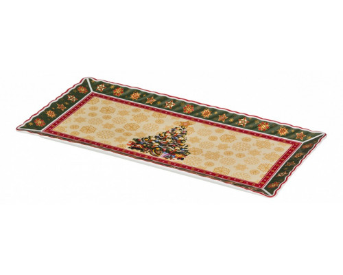 Блюдо декоративное (36.5х18х2 см) Christmas Collection 586-154