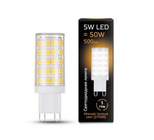 Лампа светодиодная Gauss 1073 G9 5Вт 2700K 107309105