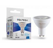 Лампа светодиодная Voltega Simple GU10 6Вт 4000K 