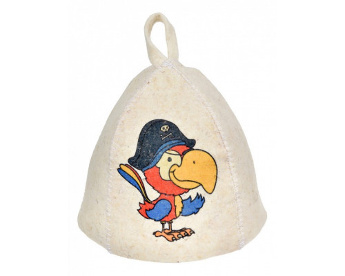 Шапка для бани детская Попугай