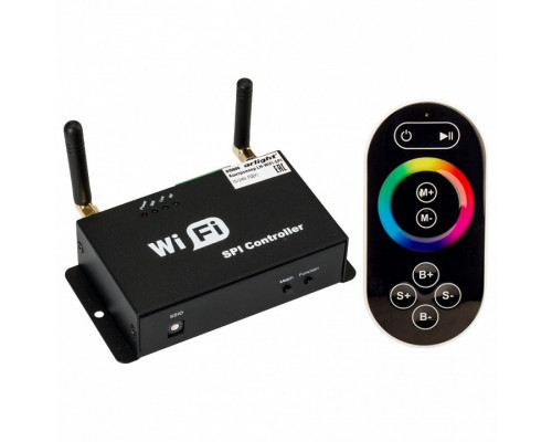 Контроллер-регулятор цвета RGB с пультом ДУ Arlight LN-WiFi LN-WiFi-SPI (5/24V, ПДУ)
