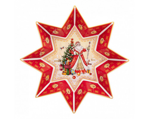 Блюдо (32x5 см) Дед Мороз 85-1740