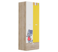 Шкаф платяной Юниор Оранжевая Корова