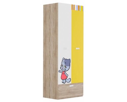 Шкаф платяной Юниор Оранжевая Корова