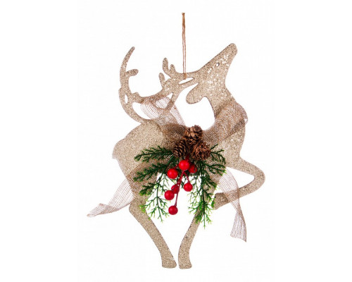 Елочная игрушка (21х4х30 см) Подвеска Олень 845-137